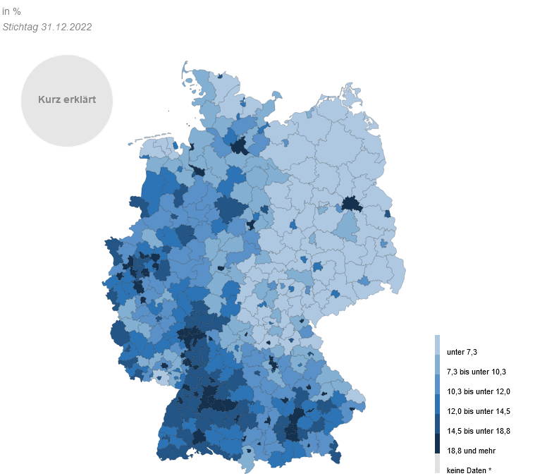 Jeder Fünfte nicht in Deutschland geboren